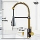 preview thumbnail 59 of 90, VIGO Brant Pull-Down Kitchen Faucet
