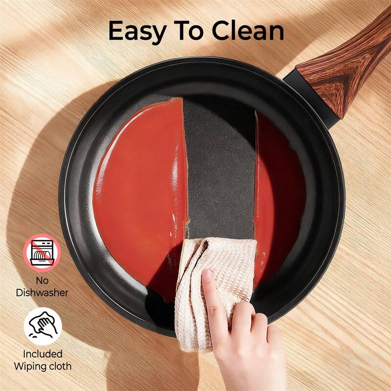 17 Pcs Nonstick Pots And Pans Set Cast Aluminum Cookware Set