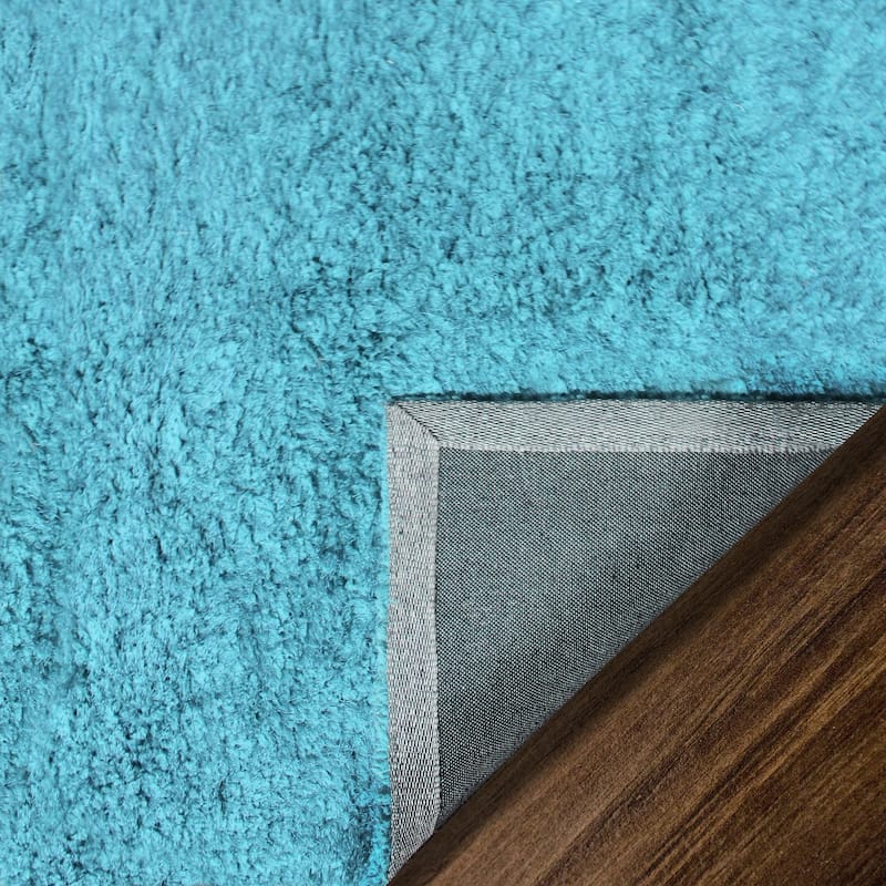 Superior Hand-tufted Plush Solid Shag Indoor Area Rug