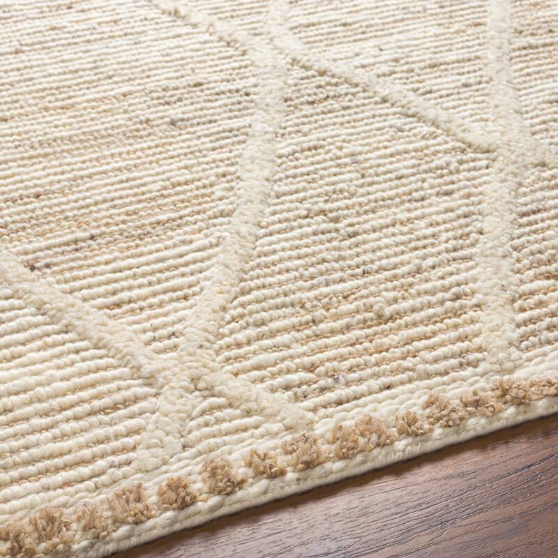 Akida Handmade Boho Farmhouse Wool Area Rug