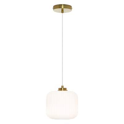Digby River of Goods Glass and Metal Globe Shade Pendant Light