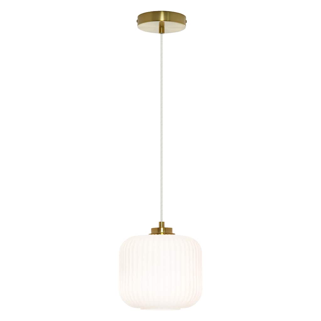 Digby River of Goods Glass and Metal Globe Shade Pendant Light