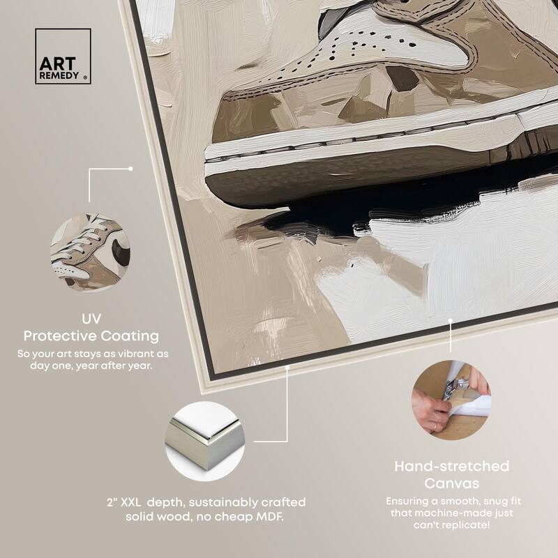 Light Tans Sneaker Canvas by Art Remedy