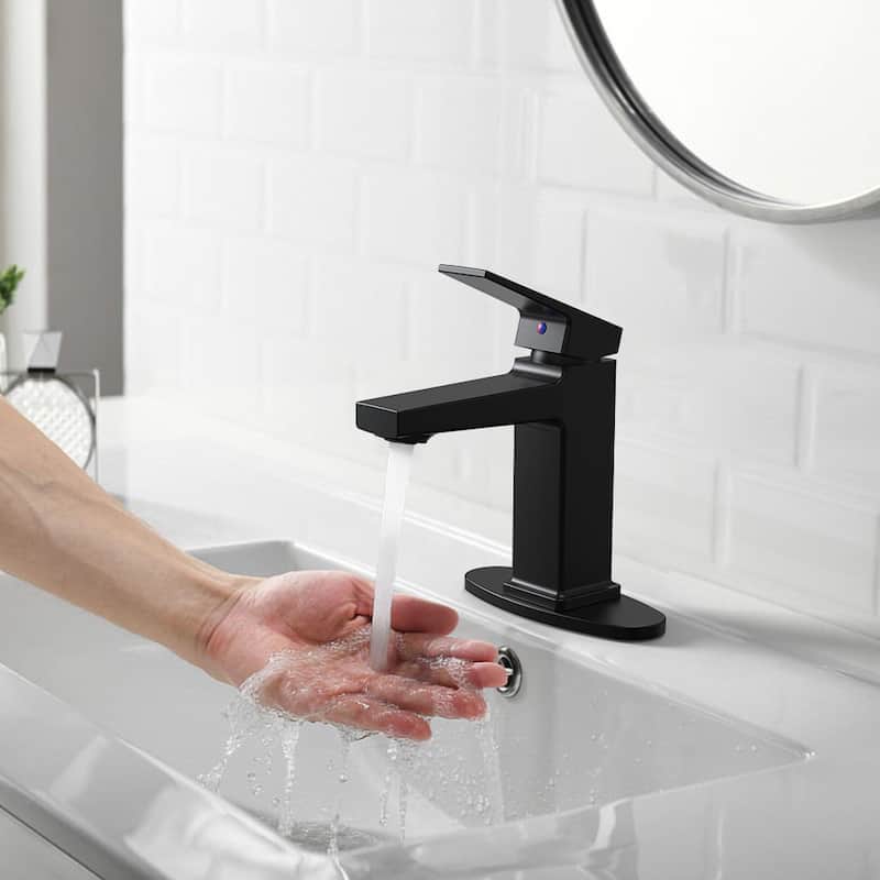 Single Handle Bathroom Vanity Sink Faucet with Removable Aerator, Splash Proof, Anti Fingerprint, Anti Corrosion, Anti Rust