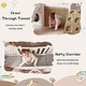 preview thumbnail 6 of 18, 8-1 Toddler Climber and Slide Set,Kids Slide, Kids Playground Climber Freestanding Slide Playset with Basketball Hoop