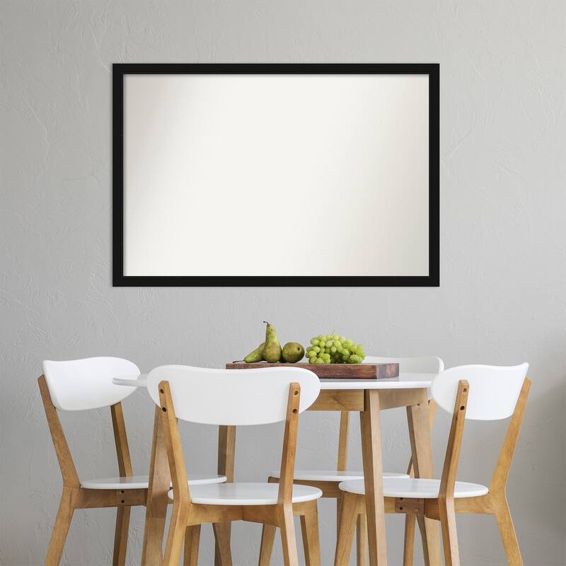 Non-Beveled Wall Mirror - Avon Black Narrow Frame