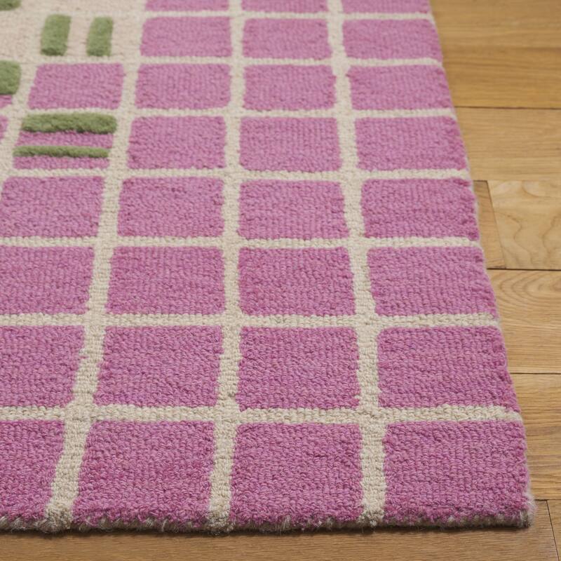 SAFAVIEH Handmade Genre Roos Mid-Century Modern Wool Rug