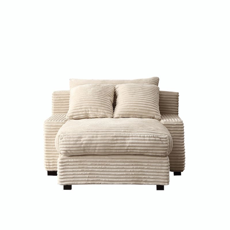 Quality Corduroy Upholstery Sleeper Sofa for Living Room