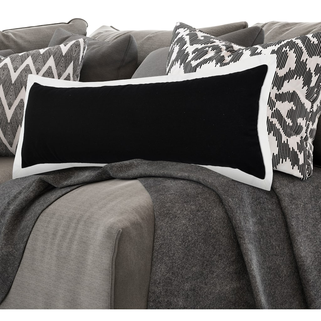 Sevita Nox Empire Bordered Throw Pillow