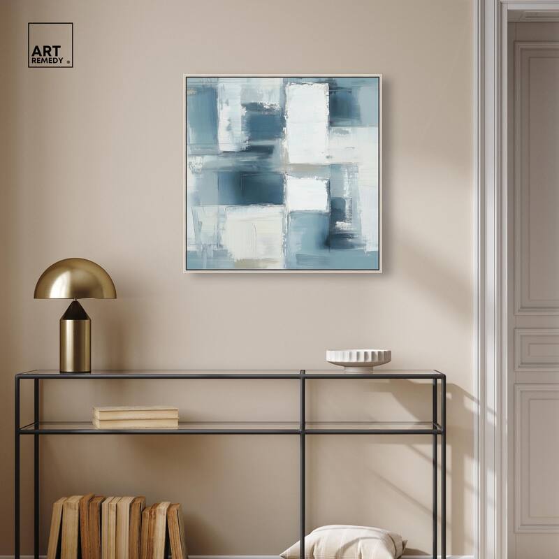 Deconstructed Blue I Canvas by Art Remedy
