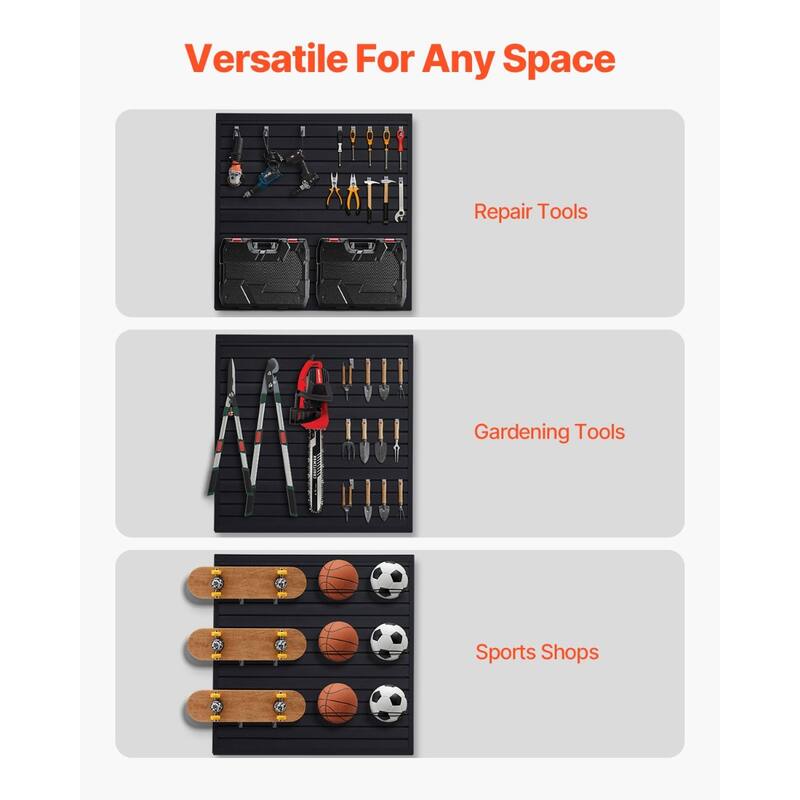 PVC Garage Slat Wall Panel with Modular Design and Suitable for Both Indoor and Outdoor Use