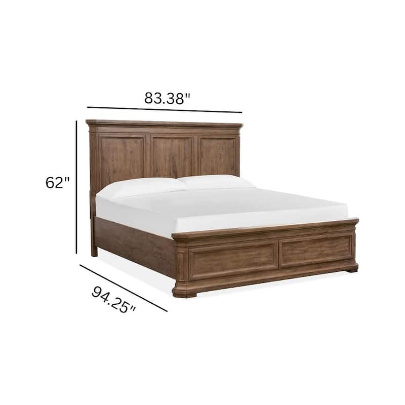 Magnussen Home Adler Court Florentine Walnut Panel Bed