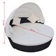 vidaXL Outdoor Lounge Bed with Canopy Poly Rattan Black - 73'' x 35.4'' x 57'' - Thumbnail 5