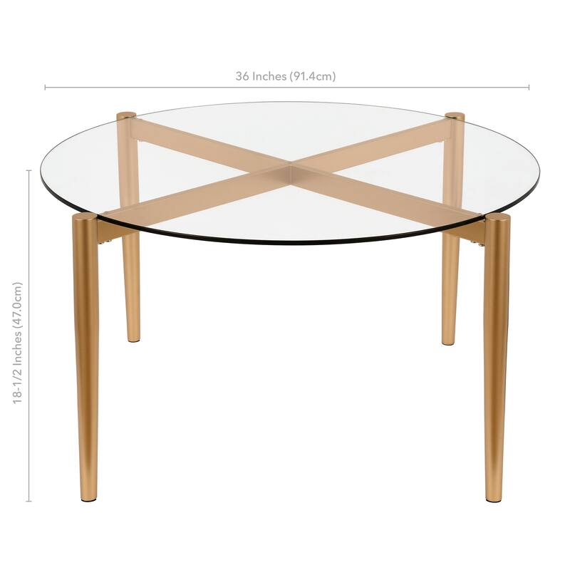 Kadmos Mid-Century Glam Coffee Table
