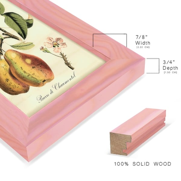 dimension image slide 13 of 18, Printed Tuscan Fruits IV -Framed Print w/glass-Cherry Red