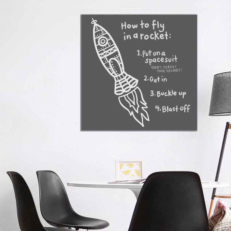 iCanvas "Outerspace/Black I" by Noonday Design Canvas Print - 37x37x1.5
