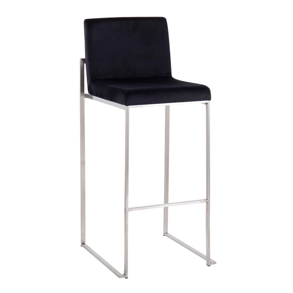 Silver Orchid Forrest High Back Bar Stool - Set of 2