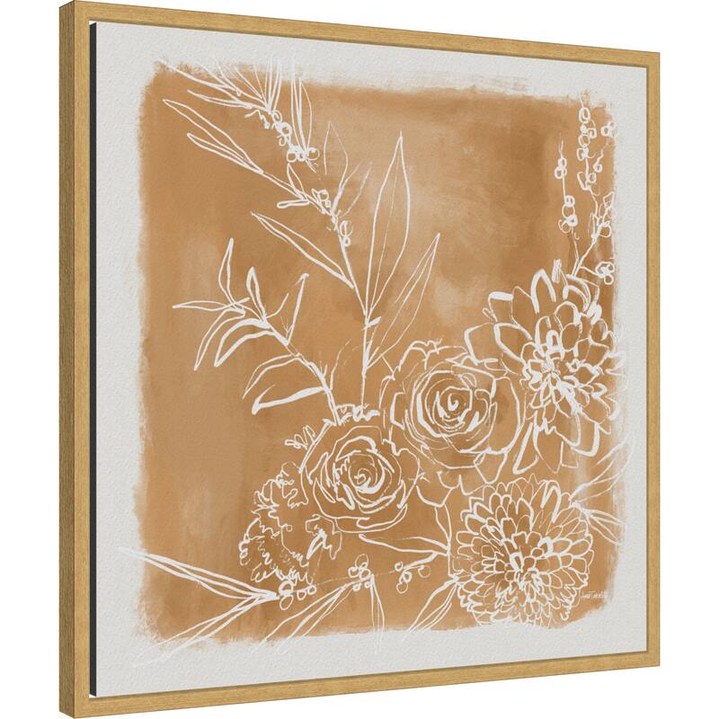 Flower Bundle by Anne Tavoletti Framed Canvas Wall Art Print