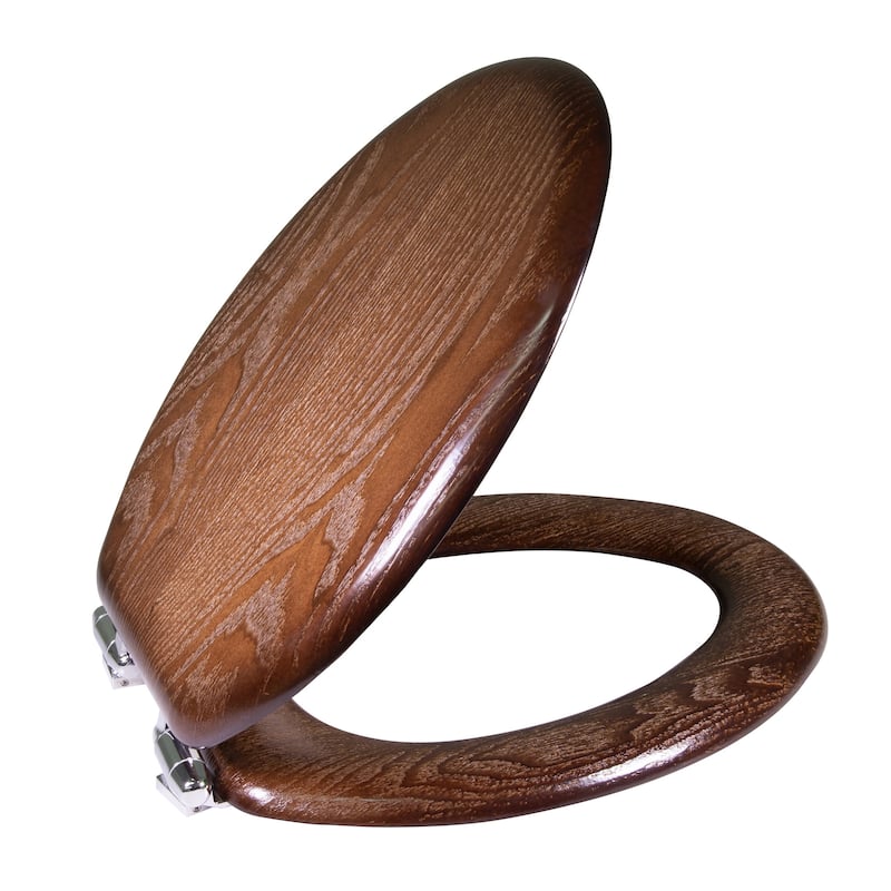 Design House 560235 Dalton Elongated Toilet Seat with Soft Close - Java