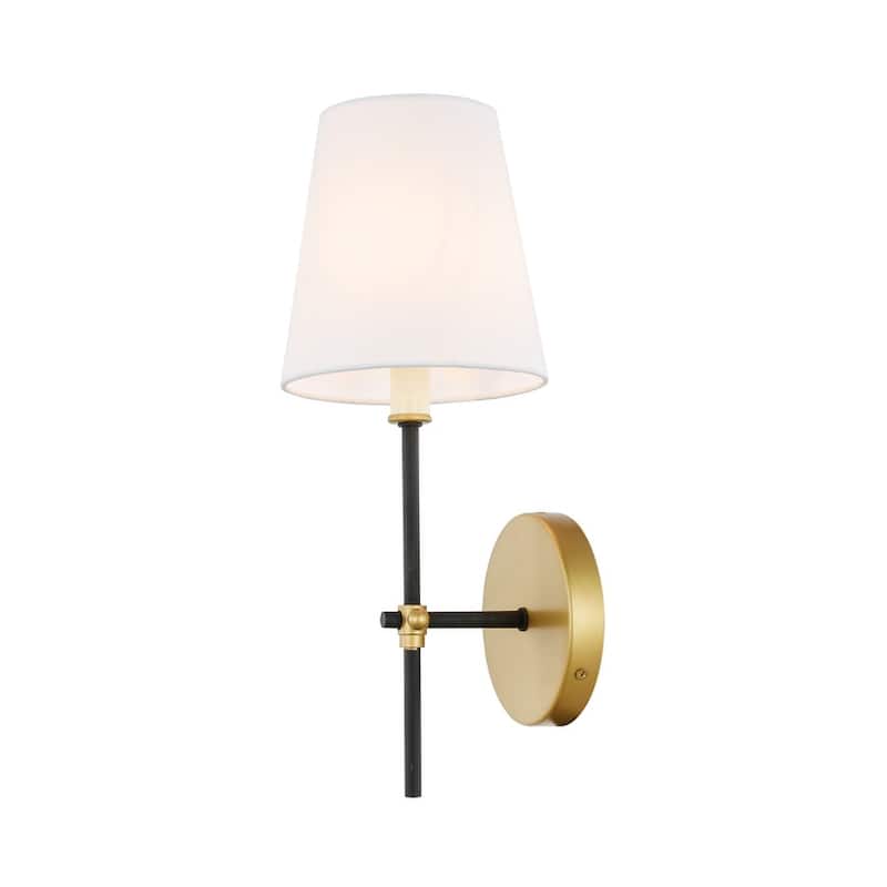 Mungo 1-light White Shade Wall Sconce