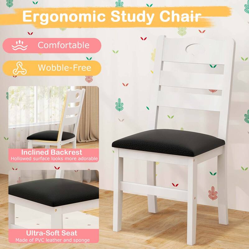 Teens Twin Bed w/ Desk Chair 2 Drawers Windmill Fence & Headboard