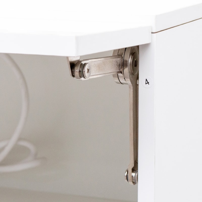 Wall Mounted Floating TV Stand with Charging Station