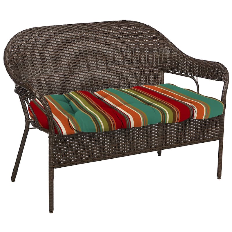 Outdoor Wicker Cushion Set for Bench and 2 Seats - 18'' L x 44'' W x 4'' H