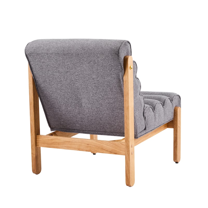 Scott Living - Modern Upholstered Accent Chair with Plush Layered Cushion & Solid Wood Frame - 25.75"W