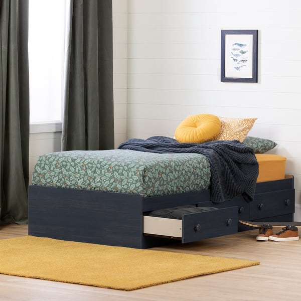 slide 2 of 7, South Shore Summer Breeze Mates Bed with 3 Drawers- Twin