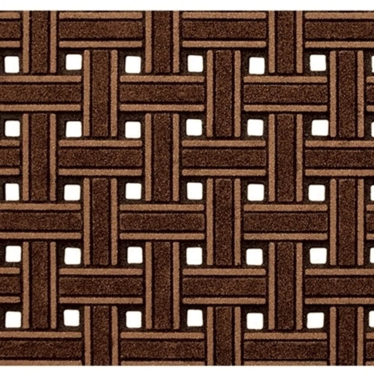 Apache Mills Inc 945 1440 18 In X 30 In Brown Recycled Rubber Weave Door Mat