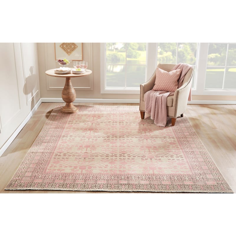 Momeni Banaras Hand Knotted Traditional Wool Area Rug