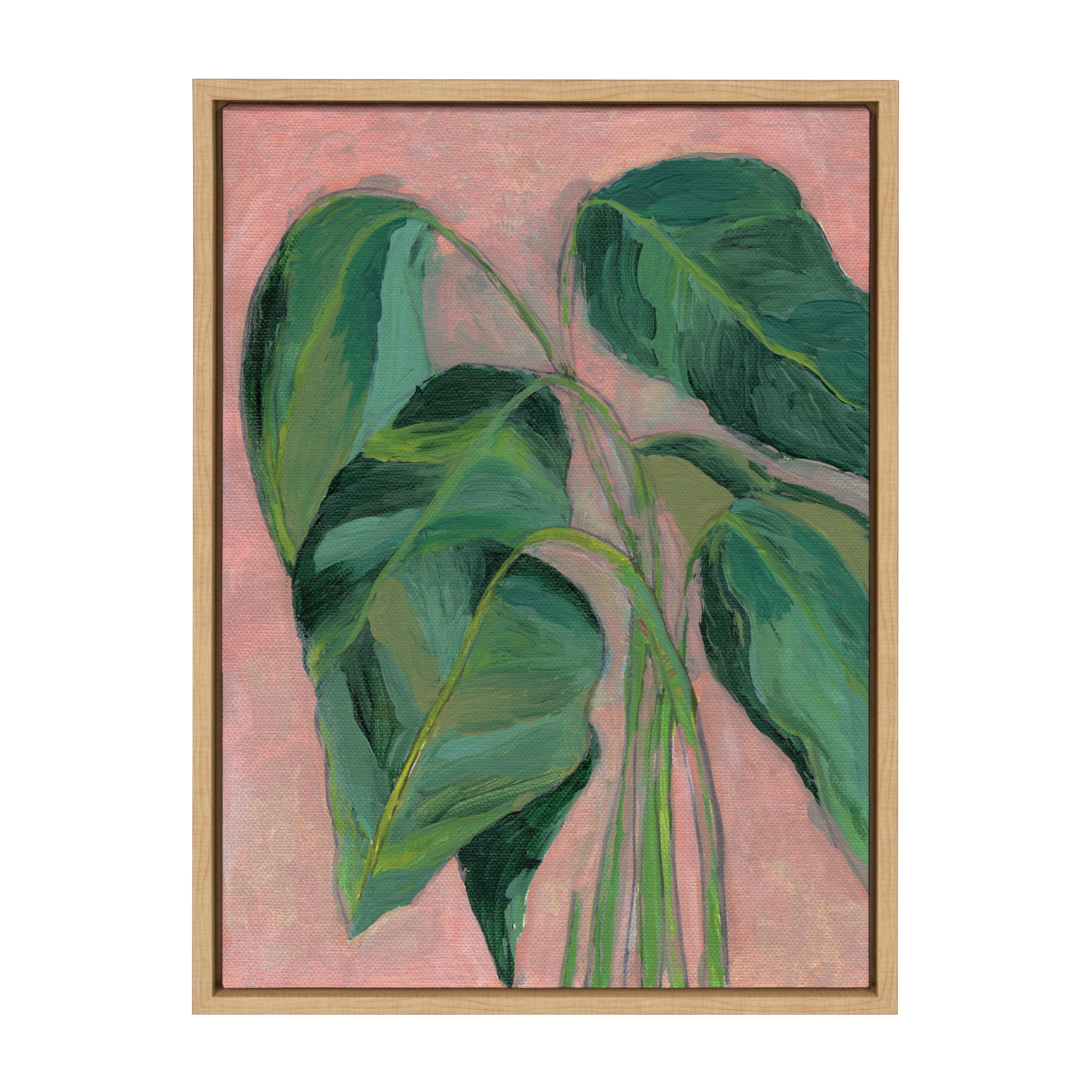 Kate and Laurel Sylvie Alocasia Framed Canvas by Nikita Jariwala On Sale  Bed Bath  Beyond 38205081