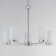 preview thumbnail 4 of 2, Maxim 10286SW Lateral 5 Light 24" Wide Pillar Candle Style Chandelier