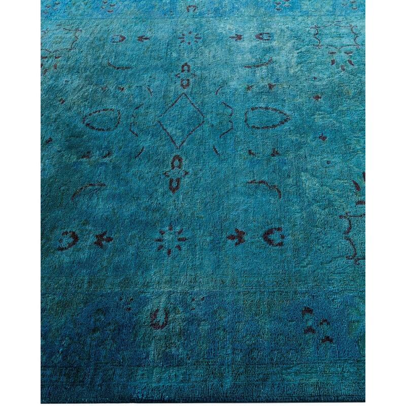 Vibrance One-of-a-Kind Hand-Knotted Area Rug - Green, 4' 1" x 6' 2" - 4' 1" x 6' 2"
