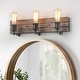 preview thumbnail 1 of 2, Farmhouse 3-Light Rustic Wooden Wall Sconce Vanity Lights