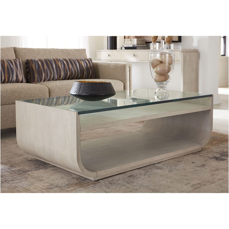 Hooker Furniture 6850-80410-80 Modern Mood 30" Wide Glass Top Oak