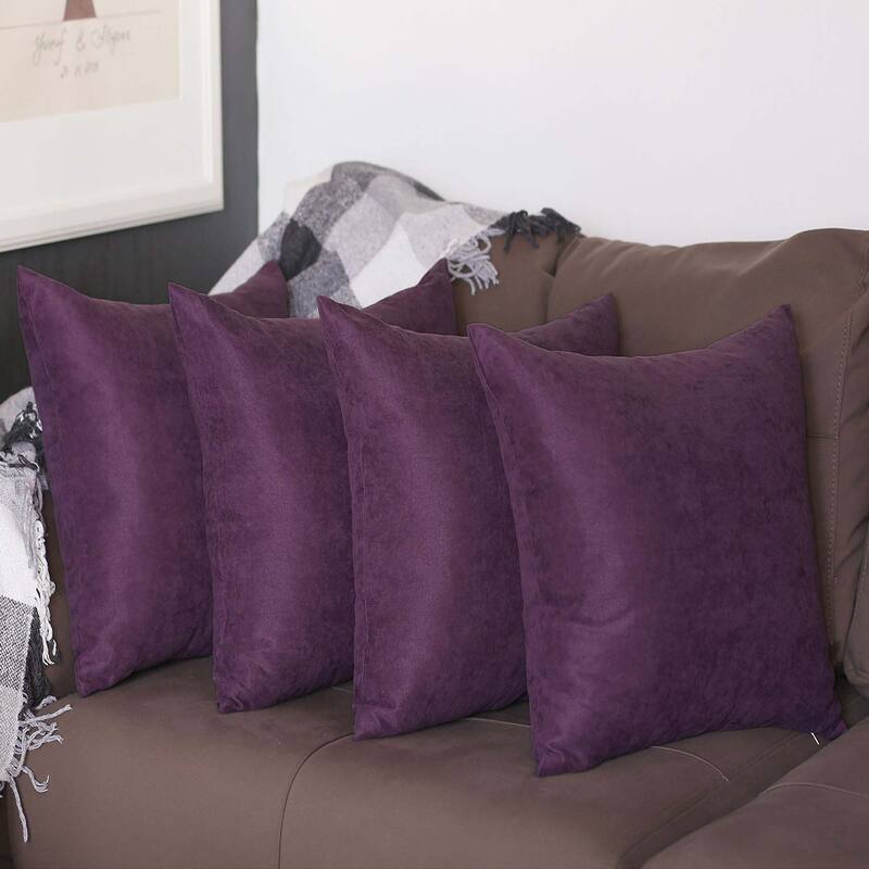 Farmhouse Set of 4 Decorative Throw Pillow Square and Lumbar