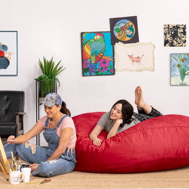 Jaxx 6' Cocoon Bean Bag Sofa Overstock 6300627
