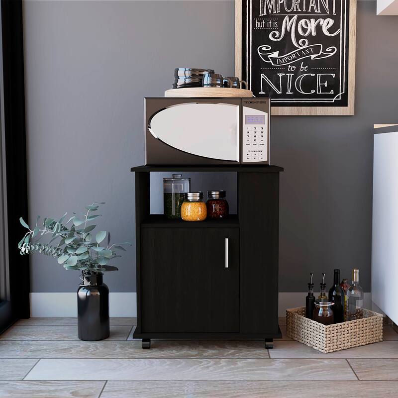 Correy 4-Shelf Microwave Cabinet with Caster