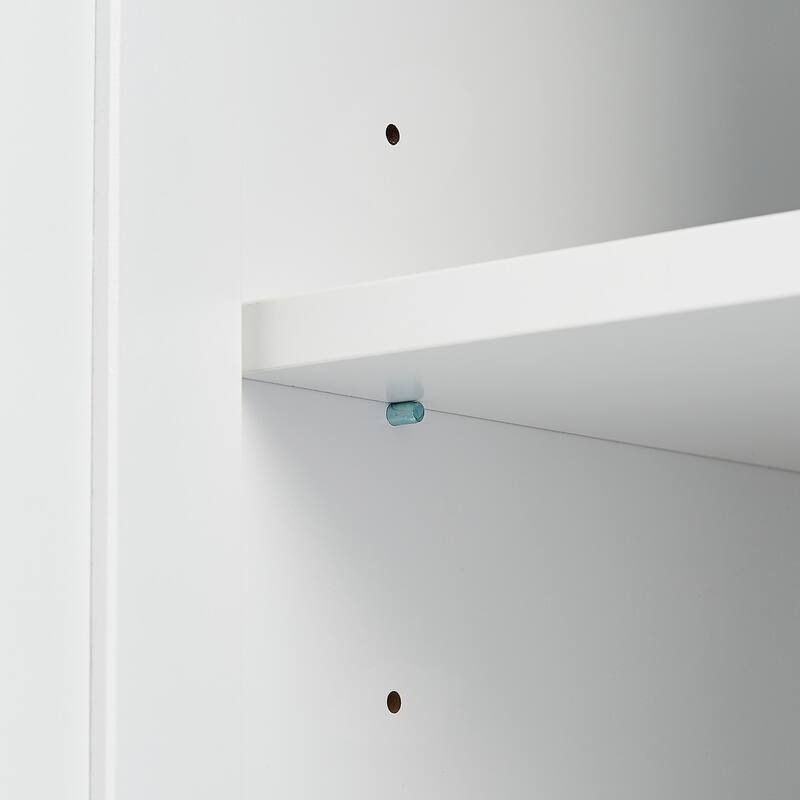 Freestanding Floor Storage Cabinet with 3 Door, 3 Drawers, Long Bar Handles and Adjustable Shelf for Office Living Room Bathroom