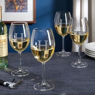 Set of 4 Personalized White Wine Glasses - Bed Bath & Beyond - 18107416