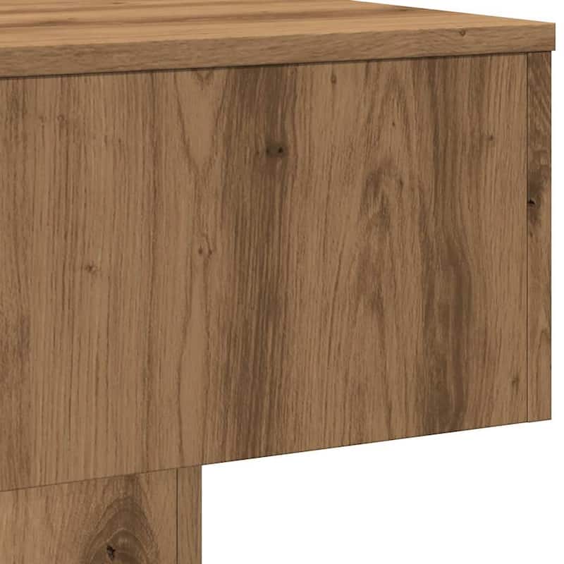 vidaXL Coffee Table Artisan Oak Engineered Wood Regular Coffee Table - 23.6 x 23.6 x 12.4