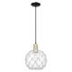 Option Clear Glass with White Rope / Black Antique Brass