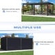 preview thumbnail 158 of 188, EROMMY Outdoor Louvered Pergola Gazebo with Adjustable Aluminum Rainproof Roof