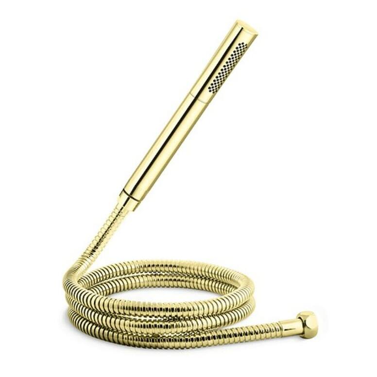 Kallista One Collection Dual-Function 1.75 GPM Hand Shower with Shower - Unlacquered Brass