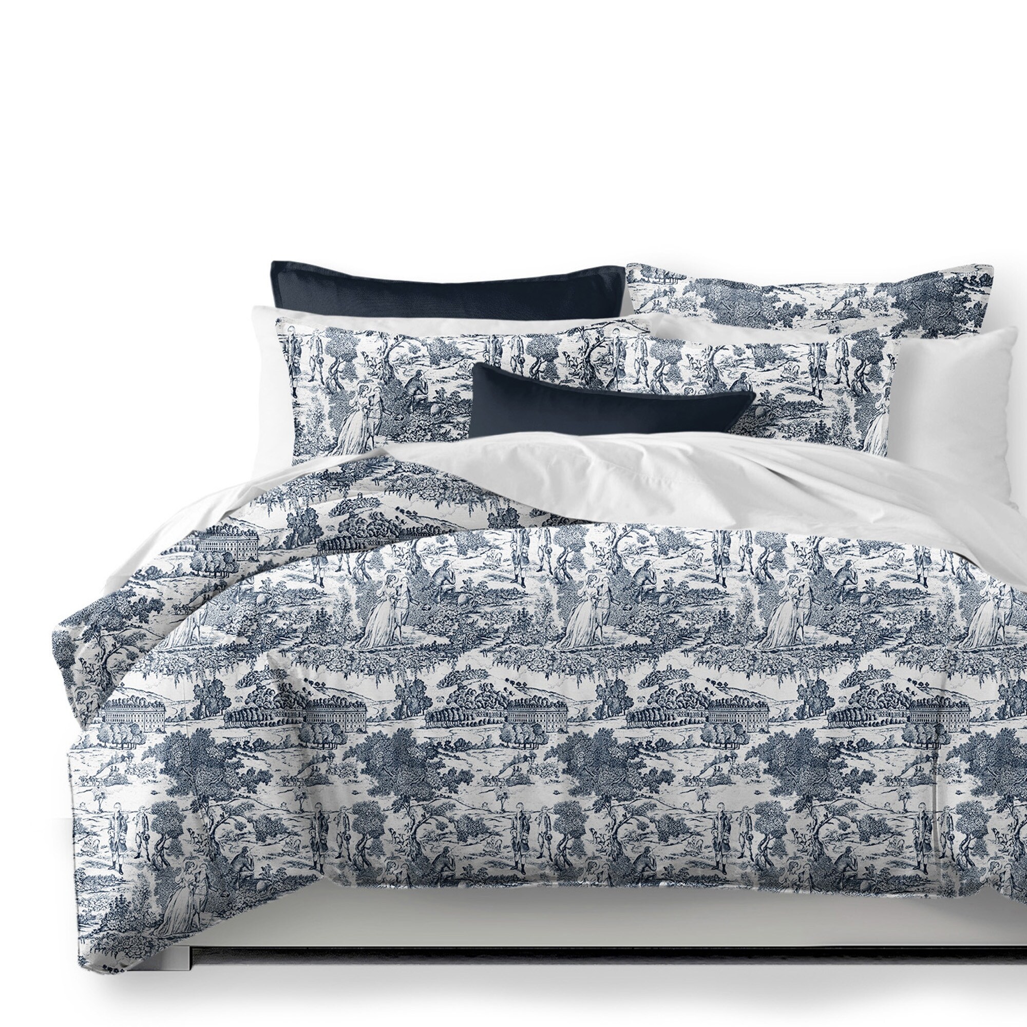 Maison Toile Red Comforter and Pillow Sham(s) Set On Sale Bed Bath