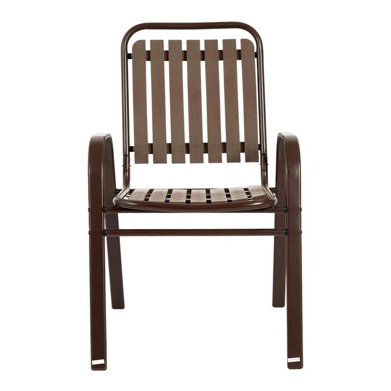 5-Piece Plastic chair and steel table Outdoor Dining Set, plastic Chairs and Table Set for Garden Patio