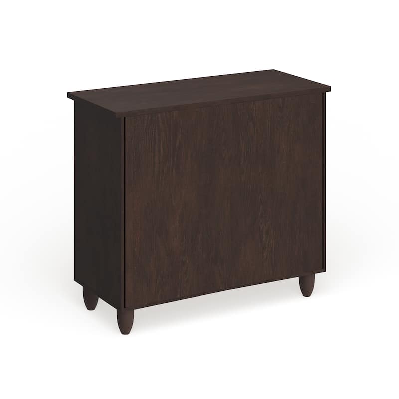 Strick & Bolton Vadym Dark Brown 2-door Shoe Cabinet