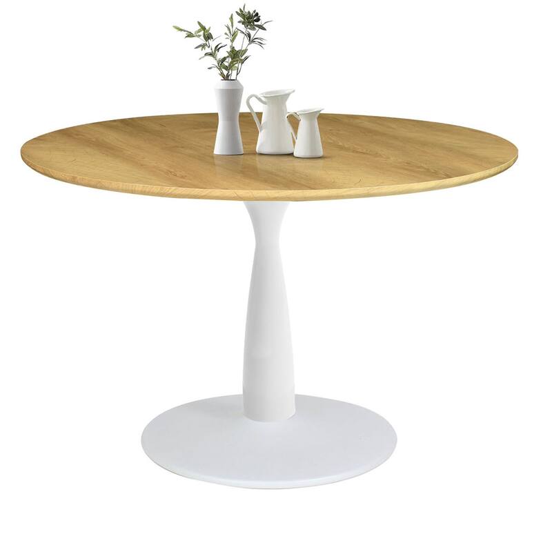 Round 35" Pedestal Dining Table - 36"x36"x29"