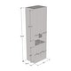 preview thumbnail 3 of 6, Meble Furniture Disparo 01 Tall LED Bookcase with 9 Shelves & 16-Color Lighting, 22W x 15.7D x 70.9H inches, High Gloss & Matte